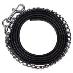 Billy Royal® Leather Lead With Chrome Chain -Schneiders Shop 02927c alt c