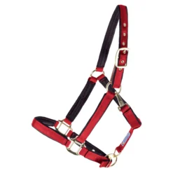 Dura-Tech® Deluxe Fully Padded Nylon Breakaway Halter -Schneiders Shop 12081 red