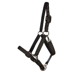 Dura-Tech Deluxe Fully Padded Nylon Halter For Horses -Schneiders Shop 18541 black