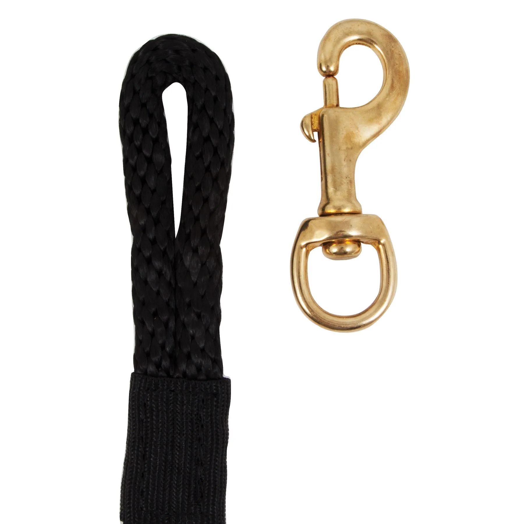 Dura-Tech 8' Super Soft Nylon Lead Rope W/ Brass Snap 2 Dura-Tech 8' Super Soft Nylon Lead Rope W/ Brass Snap - Image 2
