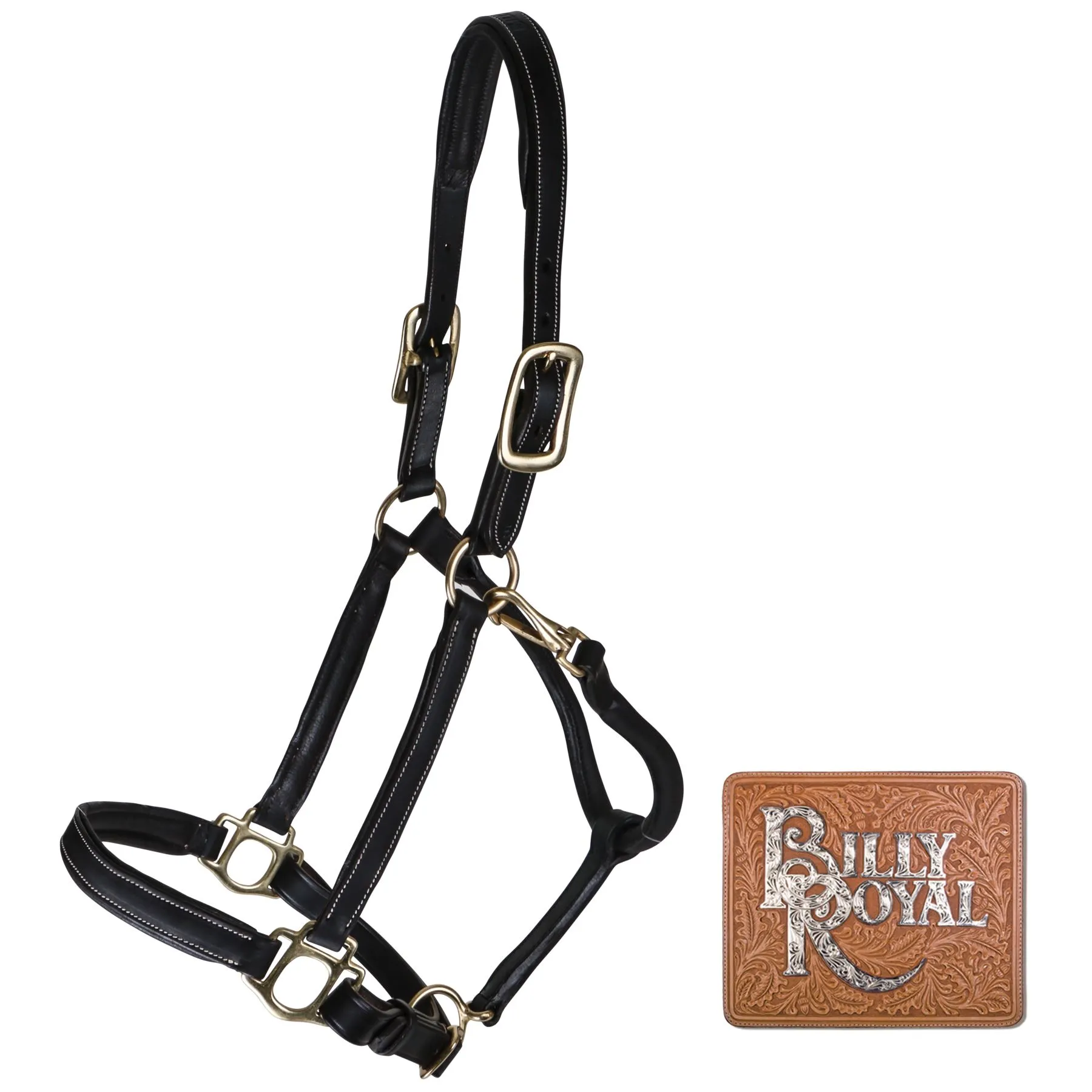 Billy Royal® Scottsdale Padded 3/4" Leather Halter 2 Billy Royal® Scottsdale Padded 3/4" Leather Halter - Image 2