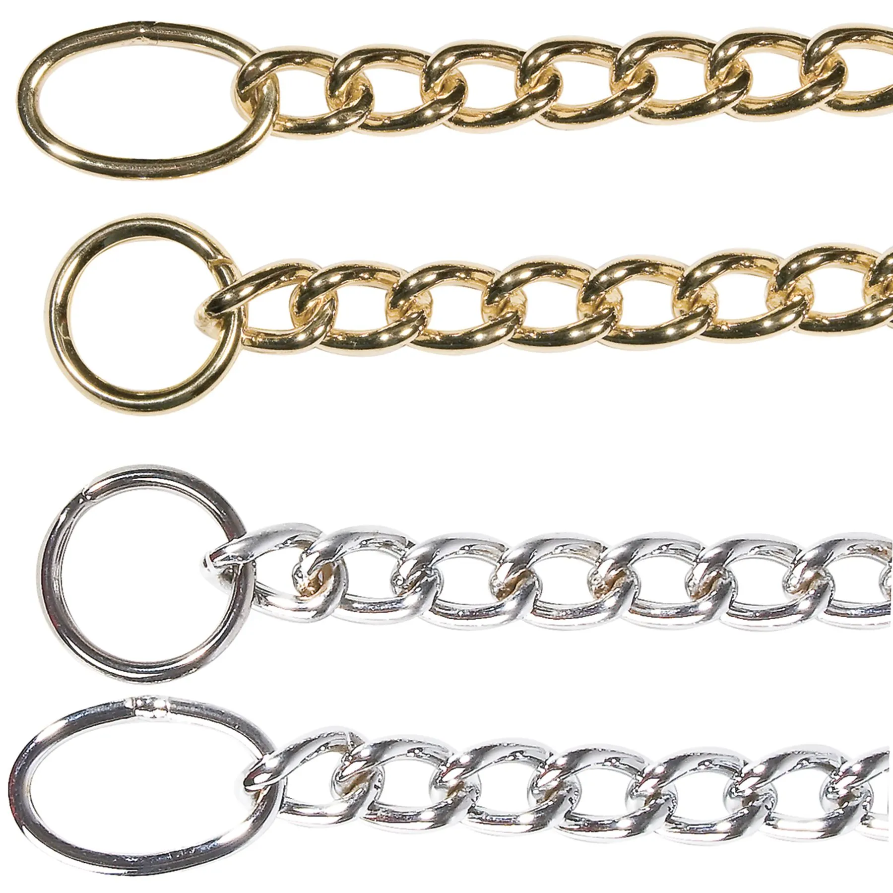 Schneiders Fine Link Argon Weld Arab Show Chain With Keyring & Oval Ends 3mm 1 Schneiders Fine Link Argon Weld Arab Show Chain With Keyring & Oval Ends 3mm
