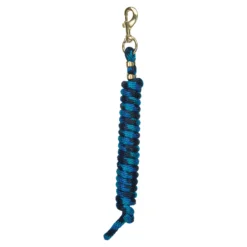 Weaver Leather Weaver Poly Lead Rope With Solid Brass Snap -Schneiders Shop 40510 blackblue