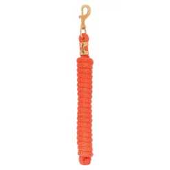 Weaver Leather Weaver Poly Lead Rope With Solid Brass Snap -Schneiders Shop 40510 orange