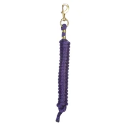 Weaver Leather Weaver Poly Lead Rope With Solid Brass Snap -Schneiders Shop 40510 purple