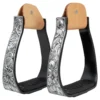 Schneiders® Western Padded Stirrup With Silver Engraving