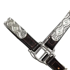 Billy Royal Blue Scallop Fitted Silver Halter For Horses -Schneiders Shop 43207 alt a