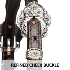 Billy Royal Blue Scallop Fitted Silver Halter For Horses -Schneiders Shop 43207 feature b overlay