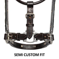Billy Royal Blue Scallop Fitted Silver Halter For Horses -Schneiders Shop 43207 feature d overlay