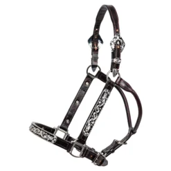 Billy Royal Dark Side Silver Fitted Show Halter For Horses