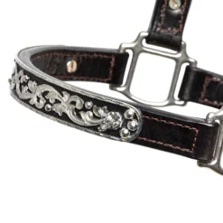 Billy Royal Dark Side Silver Fitted Show Halter For Horses -Schneiders Shop 43208 alt a