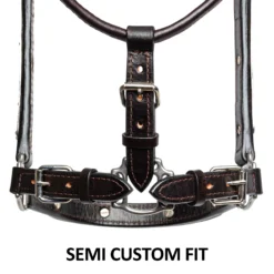 Billy Royal Dark Side Silver Fitted Show Halter For Horses -Schneiders Shop 43208 feature c overlay