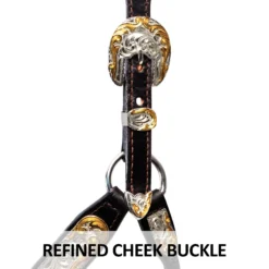 Billy Royal Gold Standard Fitted Show Halter For Horses -Schneiders Shop 43247 feature b overlay